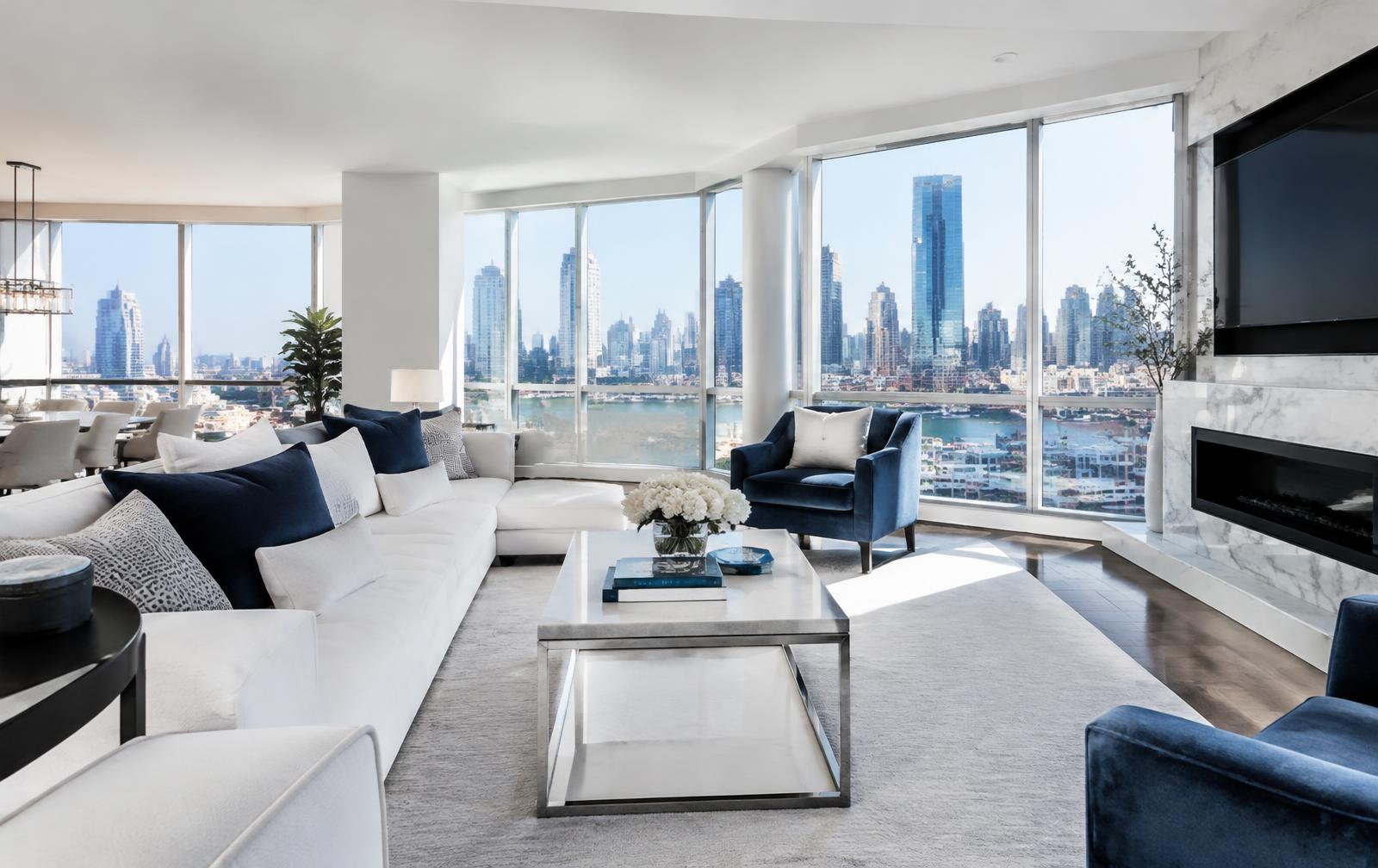 Spotless luxury Boston living room